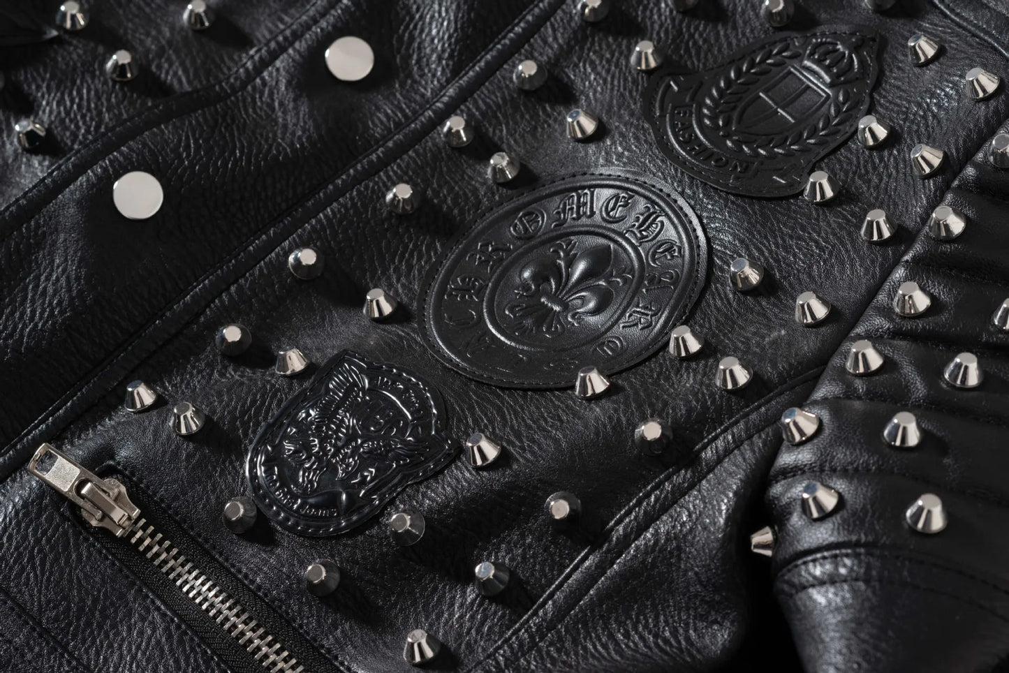 Collar Rivet Short Slim Locomotive Leather