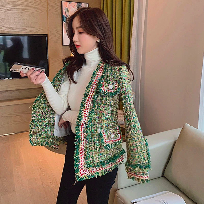 New High Quality Designer Women Tweed