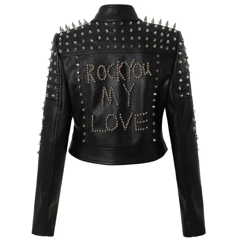 Collar Rivet Short Slim Locomotive Leather