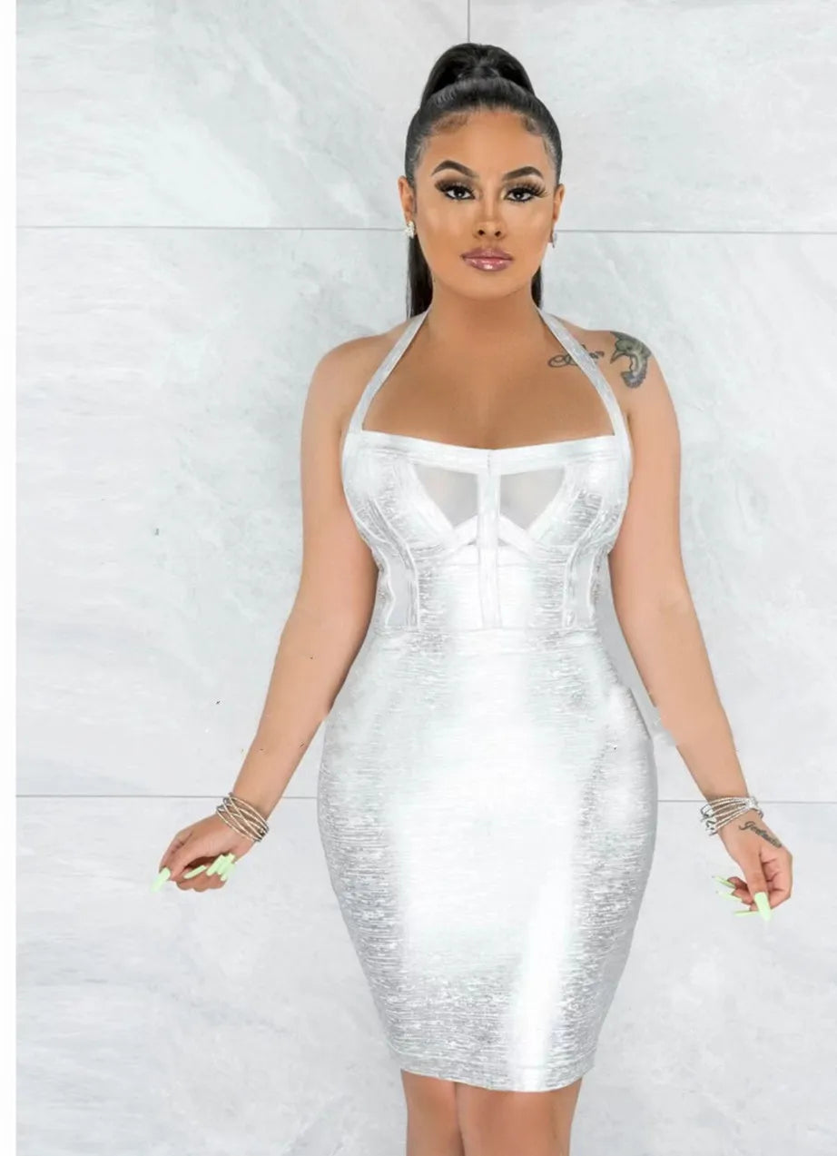Bodycon Mini Bandage Dress Sleeveless