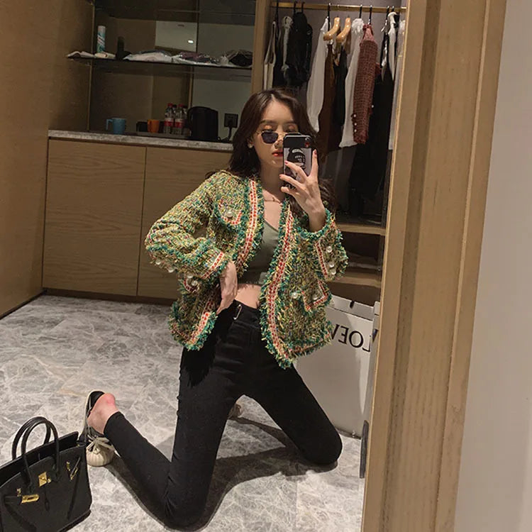 New High Quality Designer Women Tweed