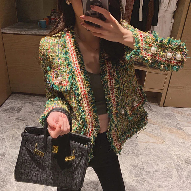 New High Quality Designer Women Tweed