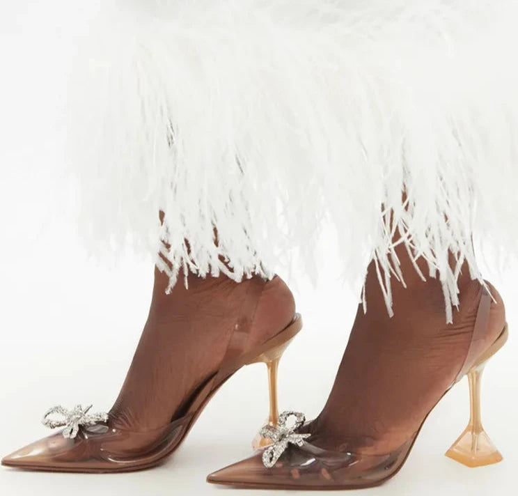 Pumps Sexy clear PVC Slingback