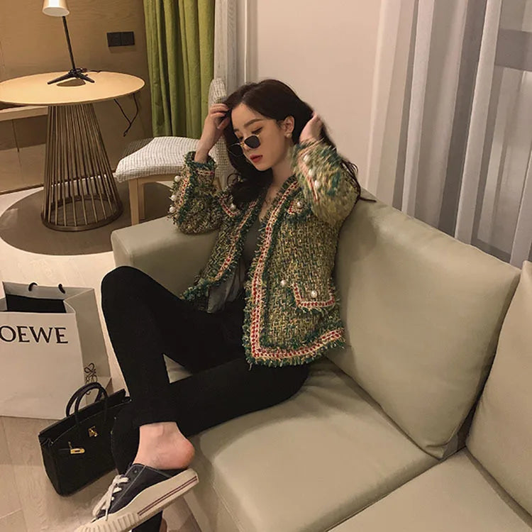 New High Quality Designer Women Tweed