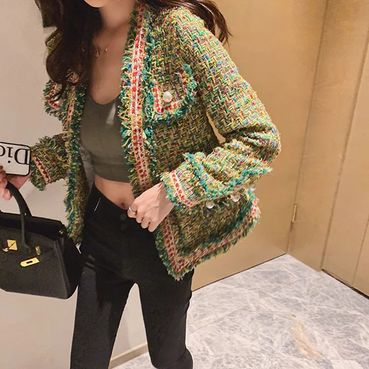 New High Quality Designer Women Tweed