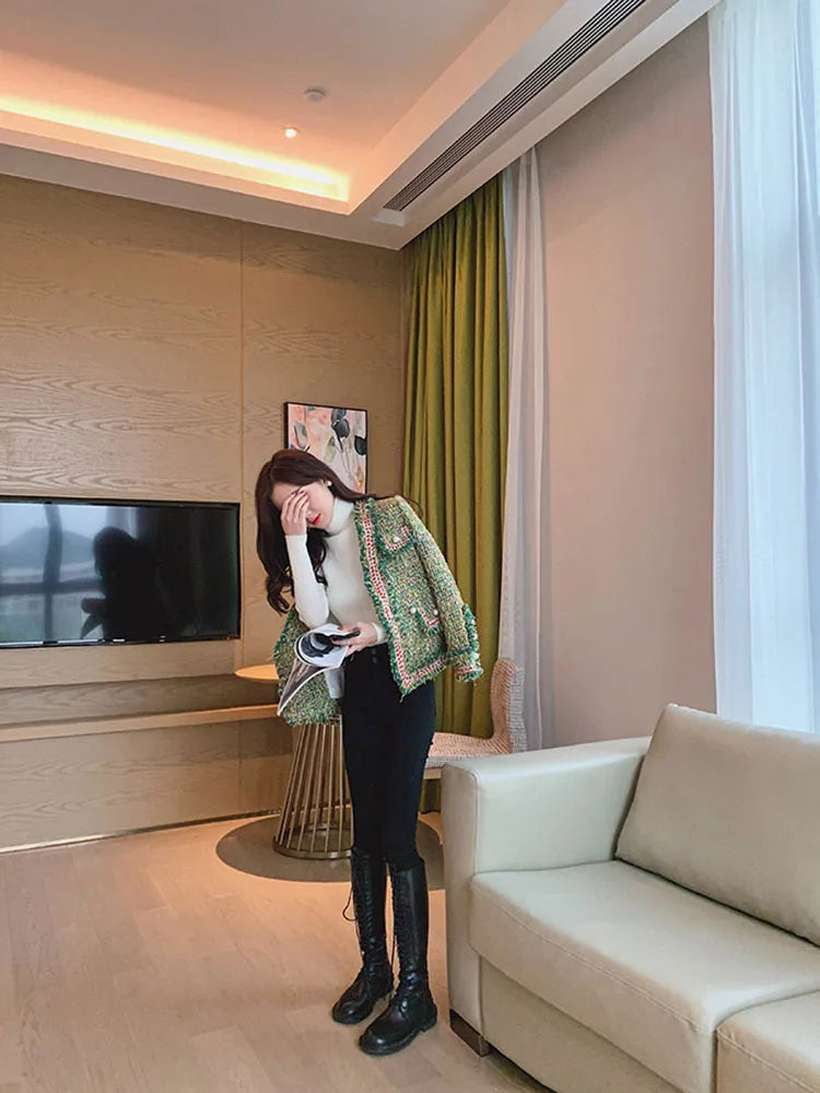 New High Quality Designer Women Tweed