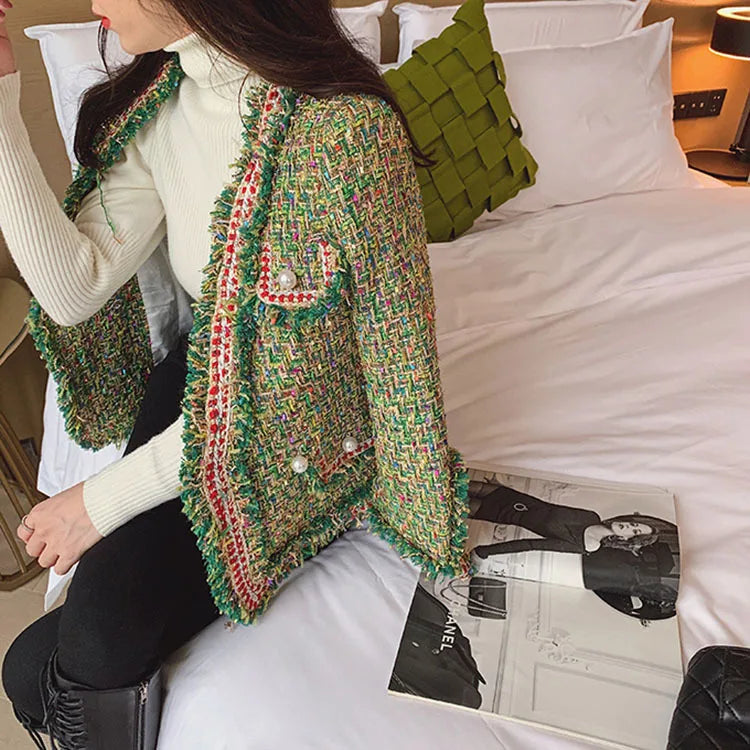 New High Quality Designer Women Tweed