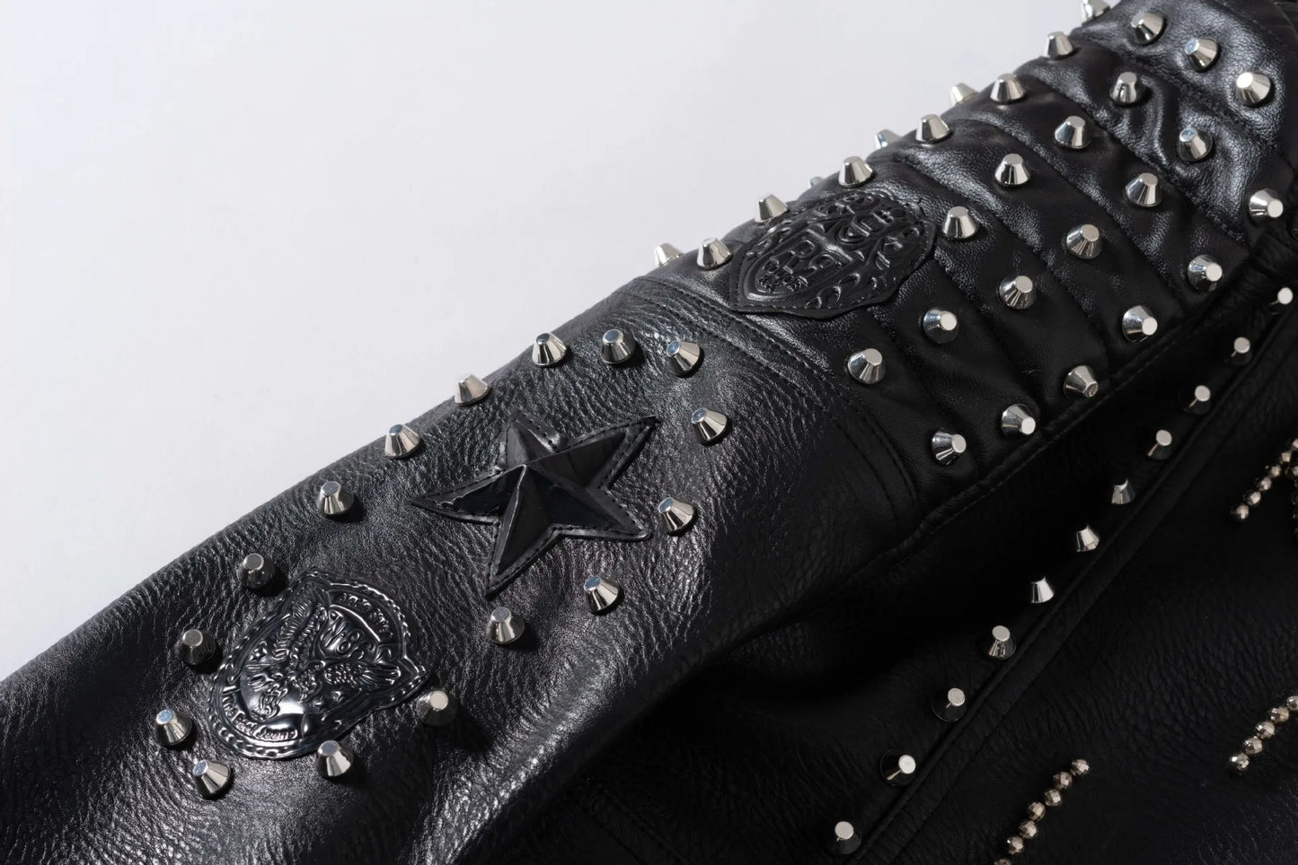 Collar Rivet Short Slim Locomotive Leather