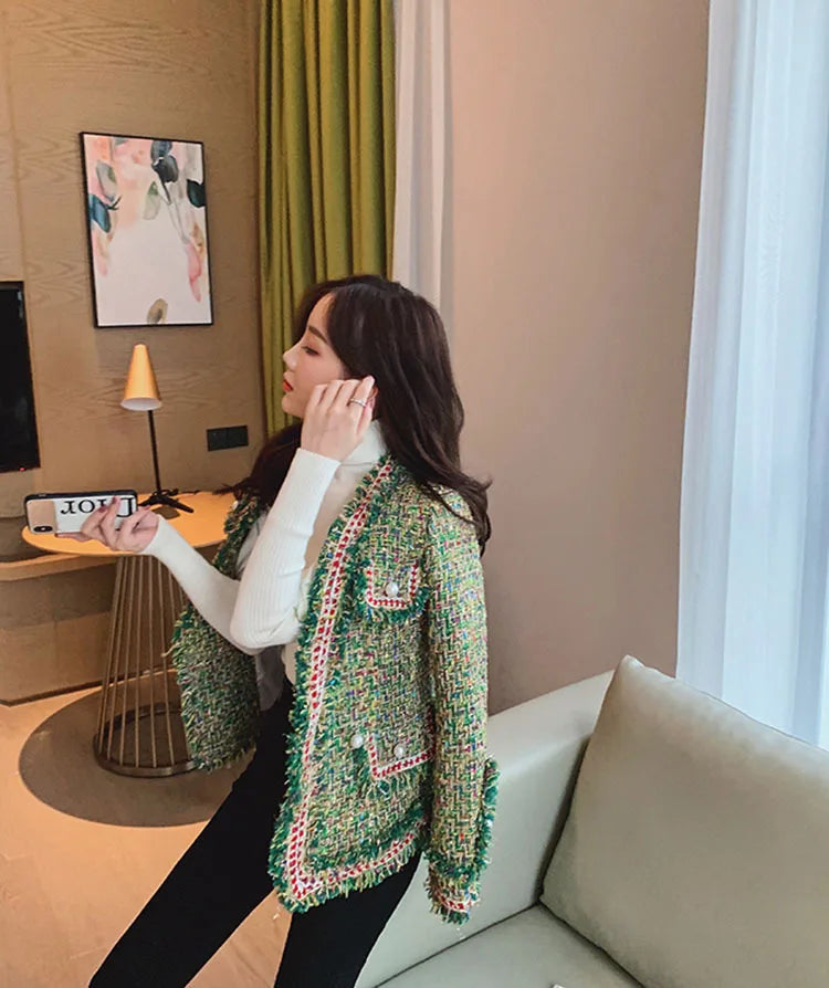 New High Quality Designer Women Tweed