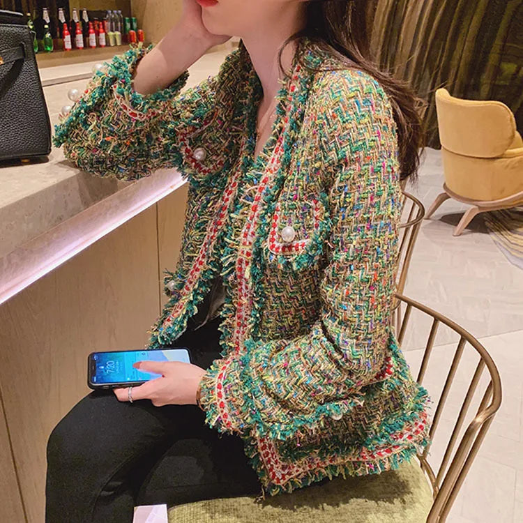 New High Quality Designer Women Tweed