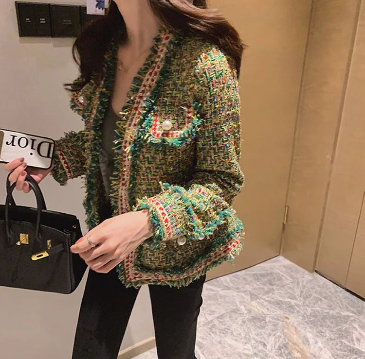 New High Quality Designer Women Tweed