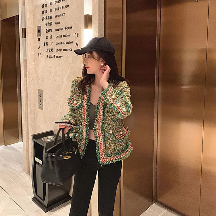 New High Quality Designer Women Tweed