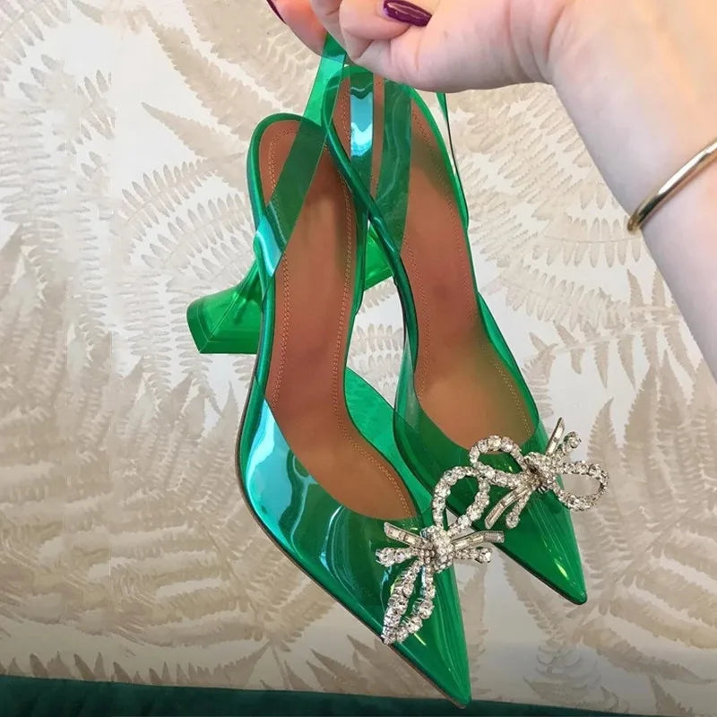 Pumps Sexy clear PVC Slingback