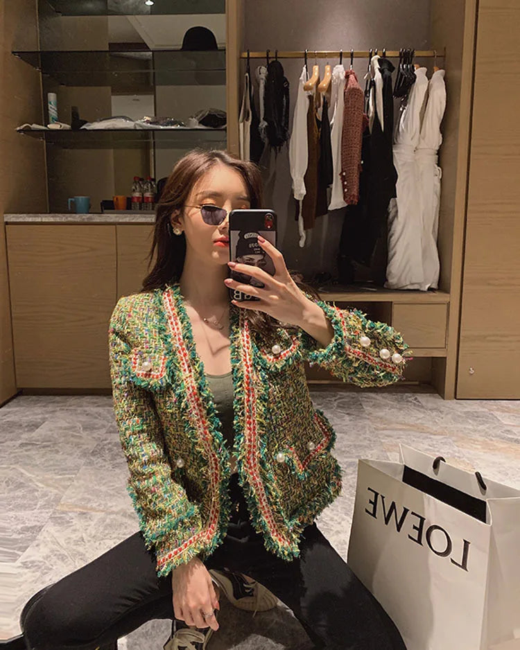 New High Quality Designer Women Tweed