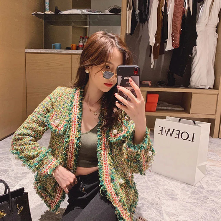 New High Quality Designer Women Tweed