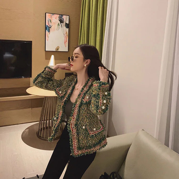 New High Quality Designer Women Tweed