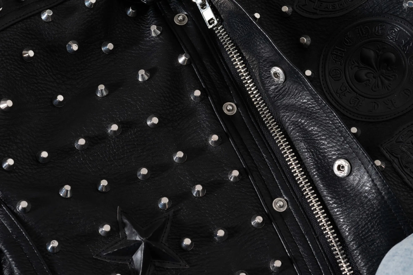 Collar Rivet Short Slim Locomotive Leather