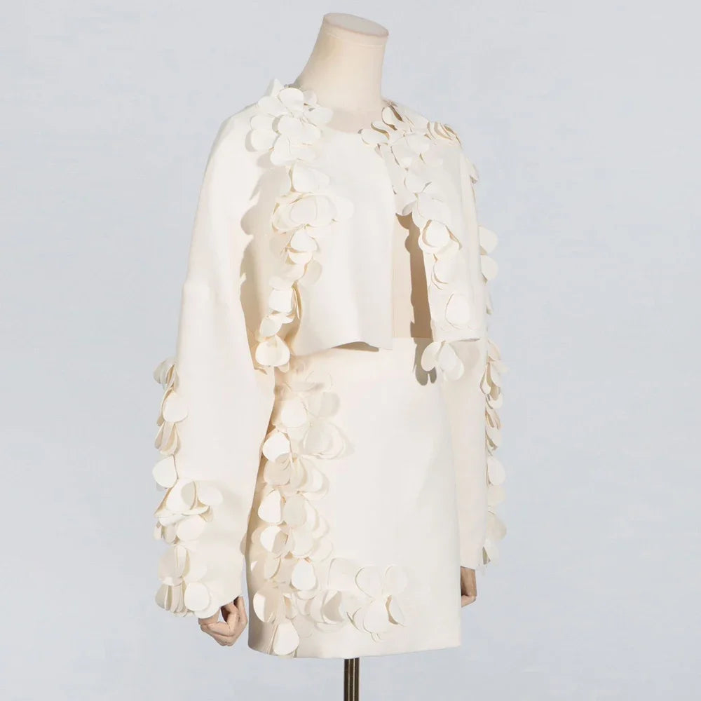 Neck Cardigan Party 2-Piece Set