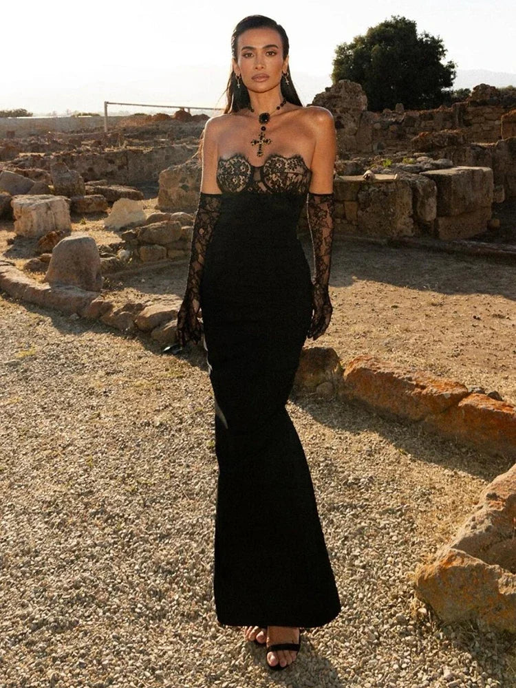 2024 Strapless Sexy Lace Sexy