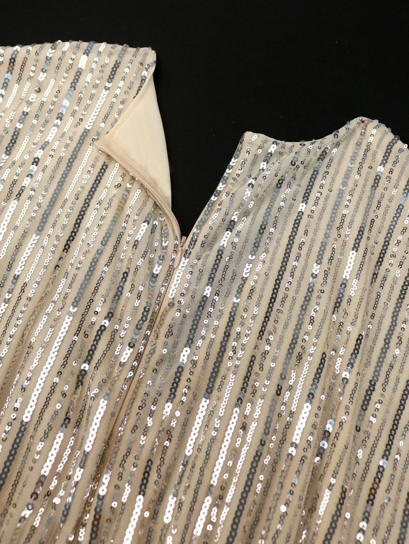 Silver Sequin Party Elegant