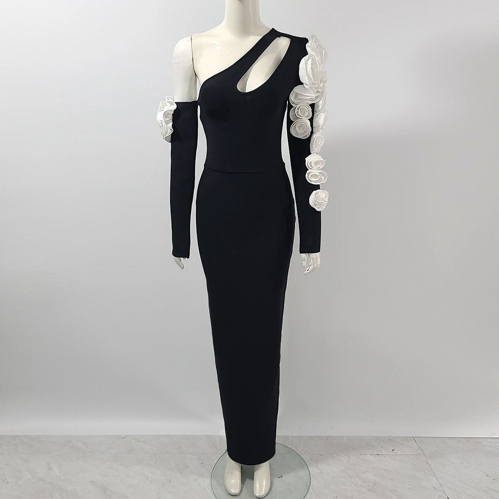 Off the Shoulder Bodycon Long Bandage Dress