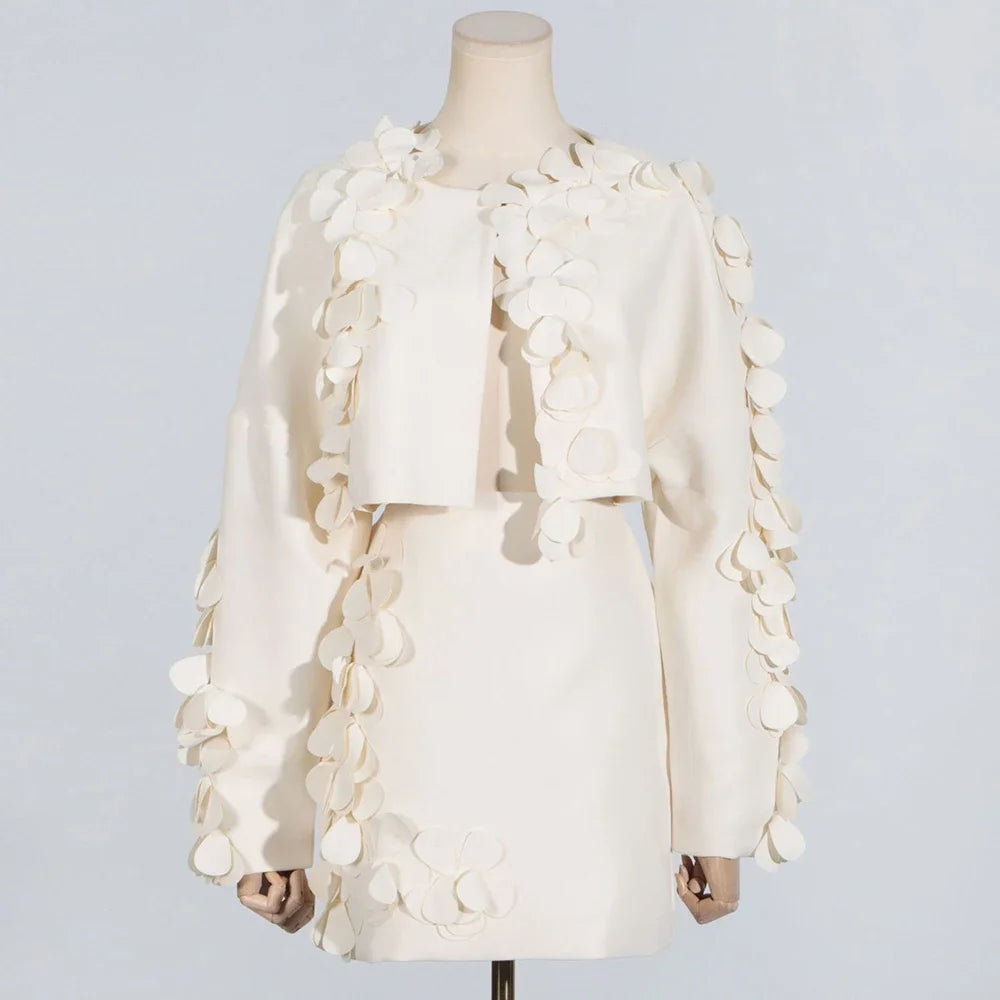 Neck Cardigan Party 2-Piece Set