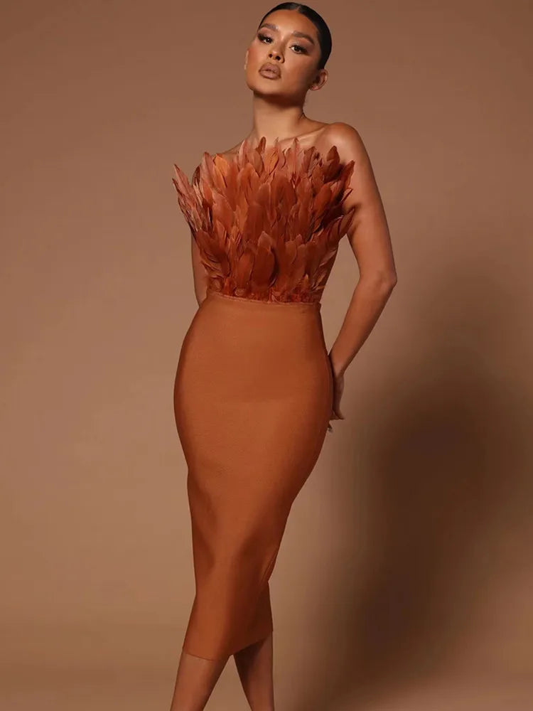 Sexy Strapless Backless Bodycon