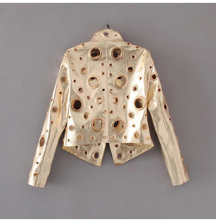 Runway Cut Out Short Faux Leather