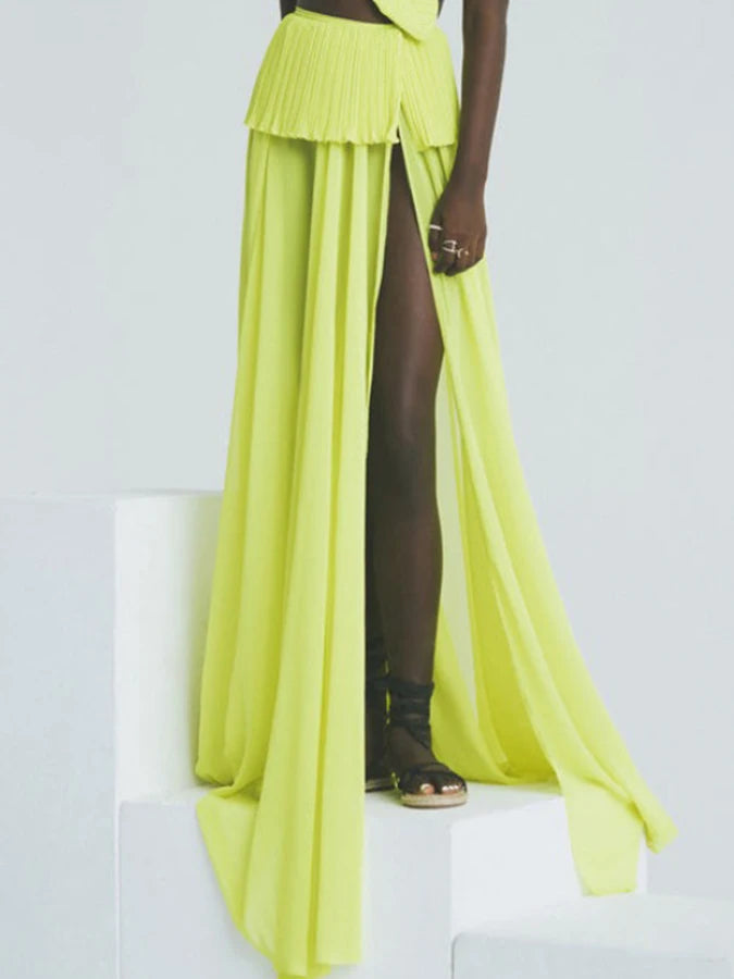 3D Leaf Shaped Flower Design Beach Suit