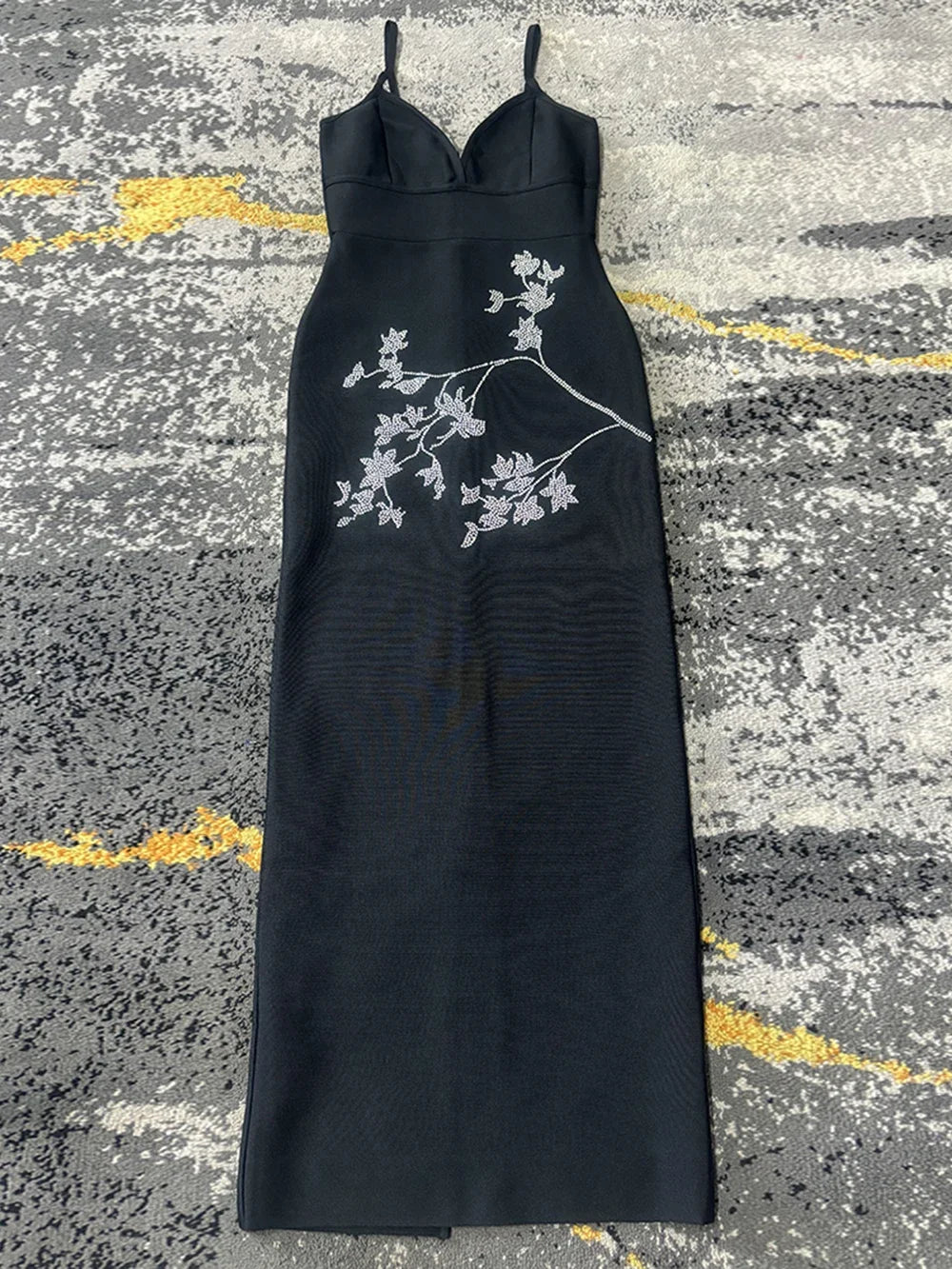 Luxury Diamond Spaghetti Strap Backless