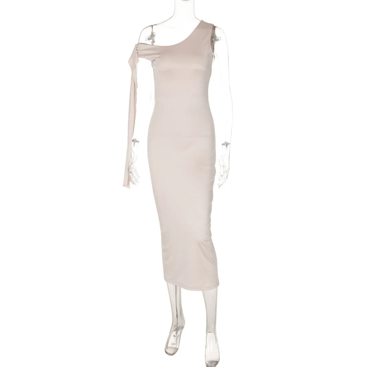 Satin Bandage Backless Sexy Dress