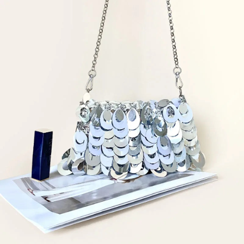 Bling Sequin High-quality Silver Phone Bag