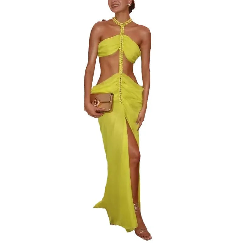 Irregular Slit Dress