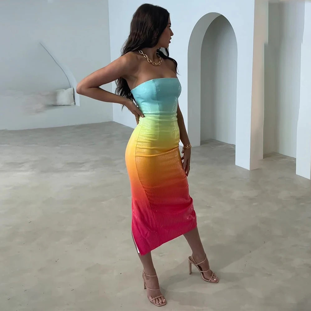 New Fashion Sequins Sexy Sleeveless