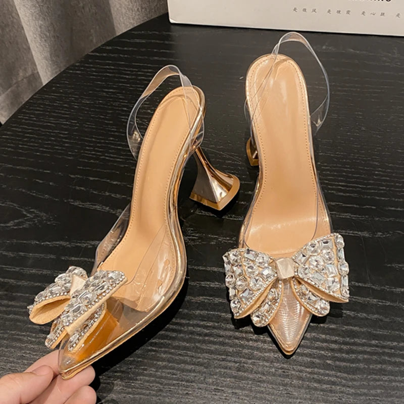 Butterfly-knot Crystal Heels
