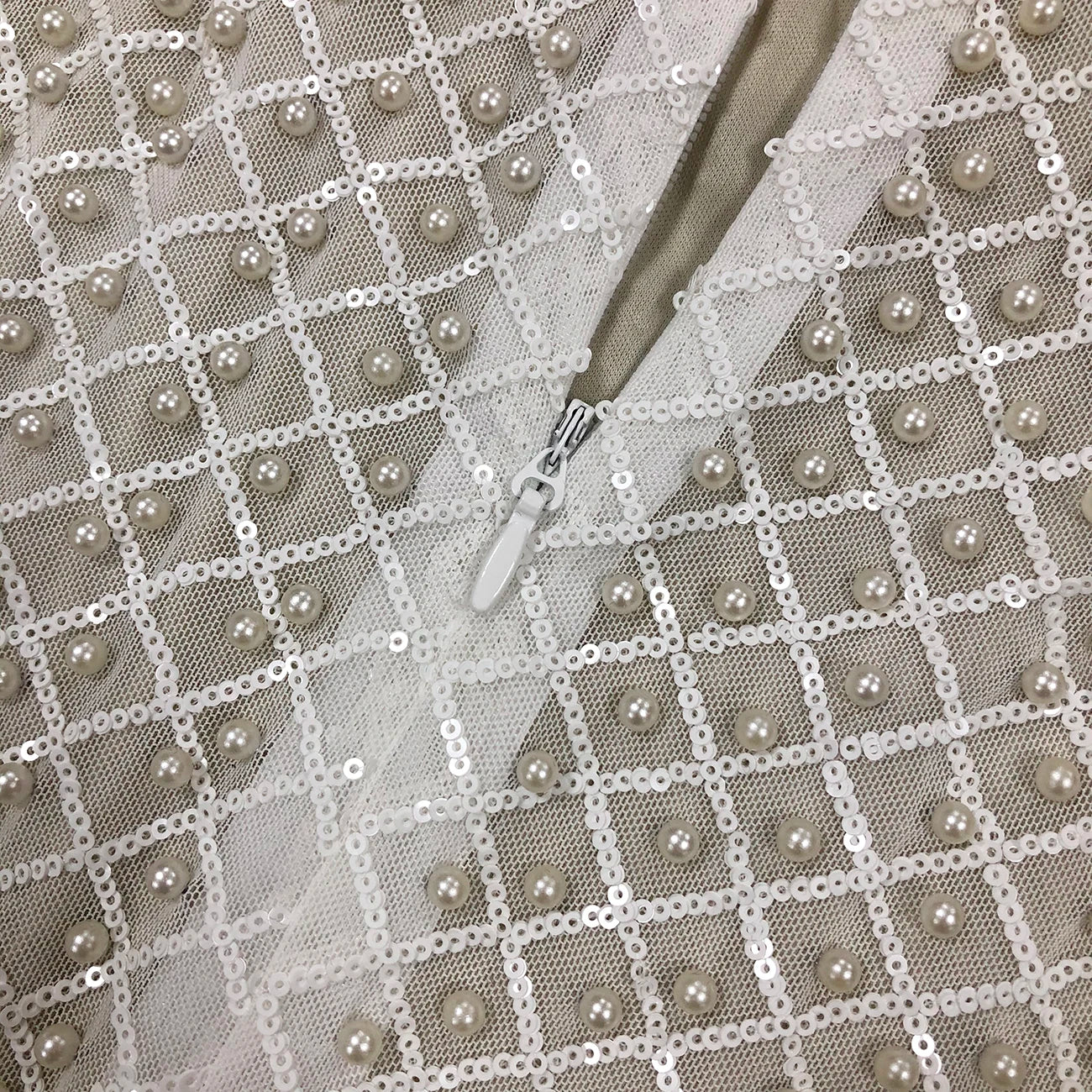 2024 Sexy Strapless Pearl Decorative