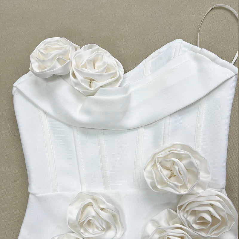 Sexy Strapless Florals Off