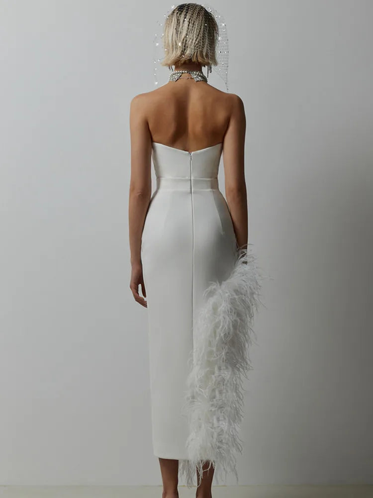 Sexy Strapless Backless Elegant Evening