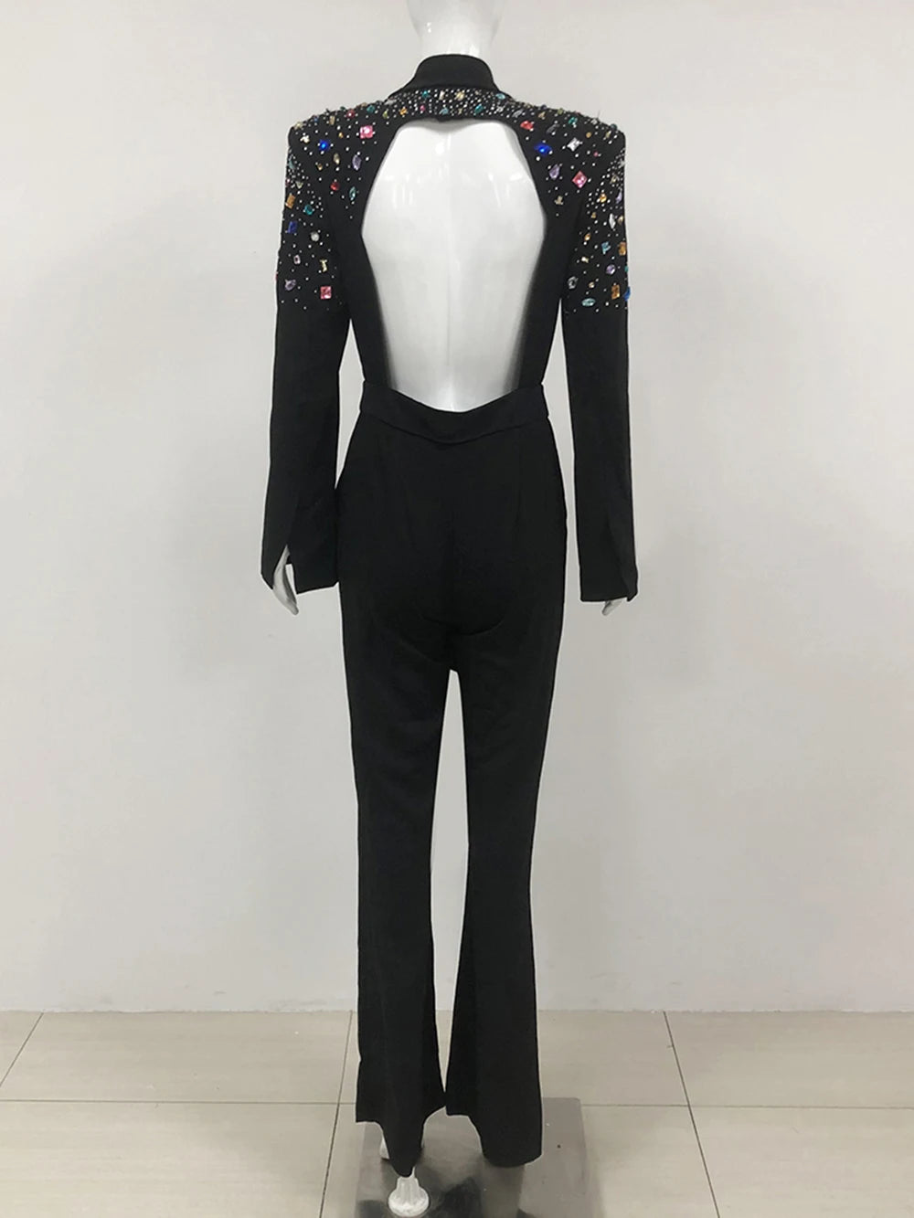 Full Length Jumpsuit Autumn Sexy Hollow