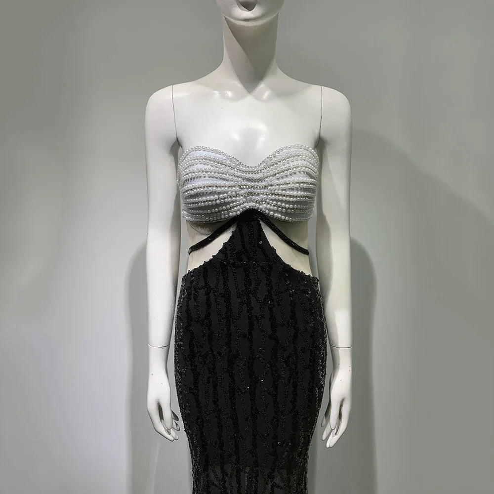 2024 New Sexy Strapless Sparkling