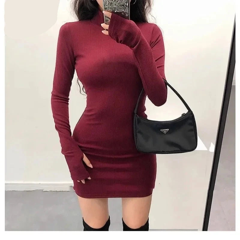 2024 Slim Dresses Long Sleeve