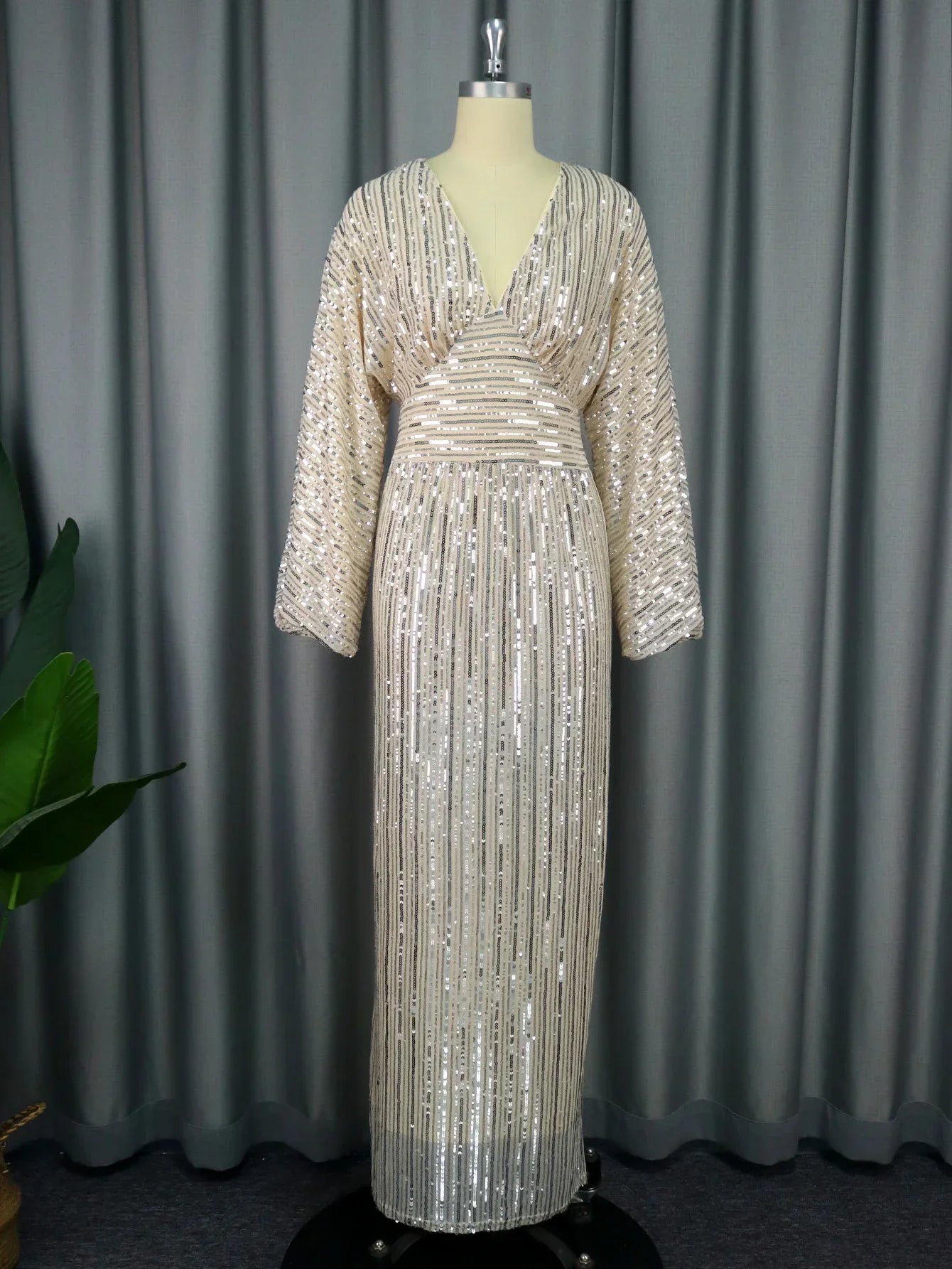 Silver Sequin Party Elegant