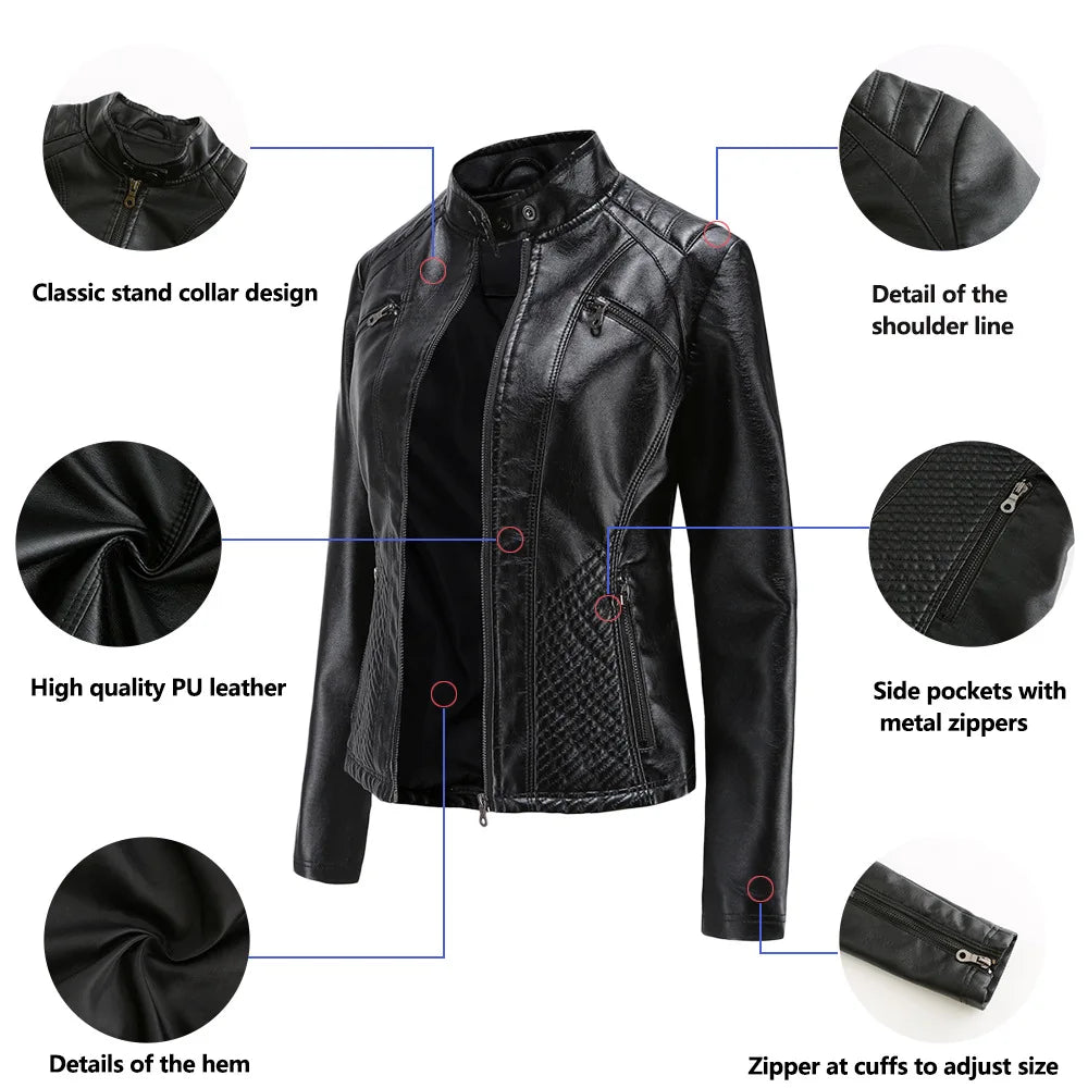 Leather Jacket Women 2024