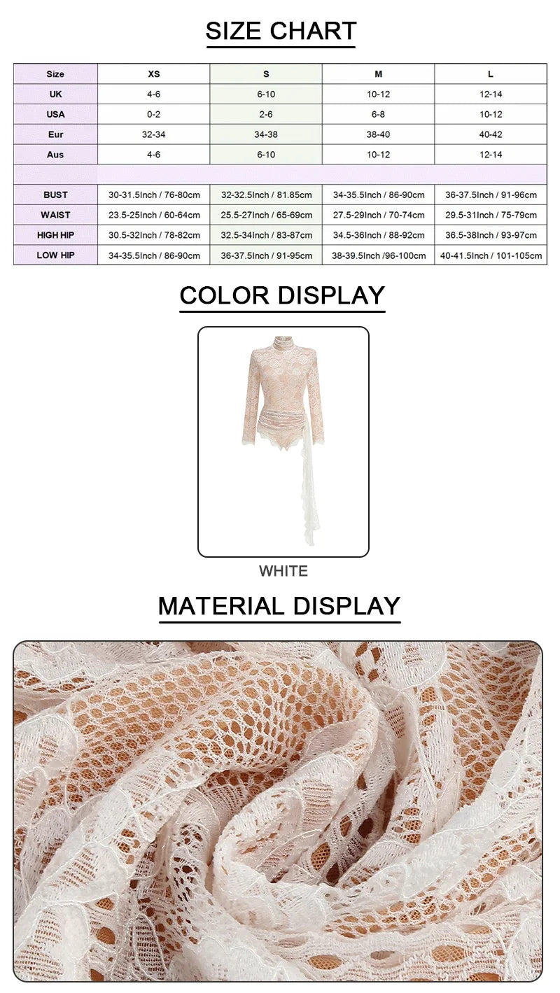 Ivory Mesh Patchwork Flora