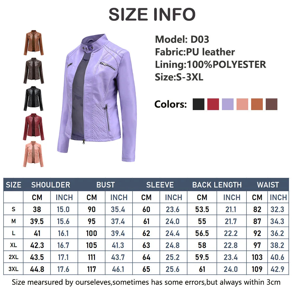 Leather Jacket Women 2024