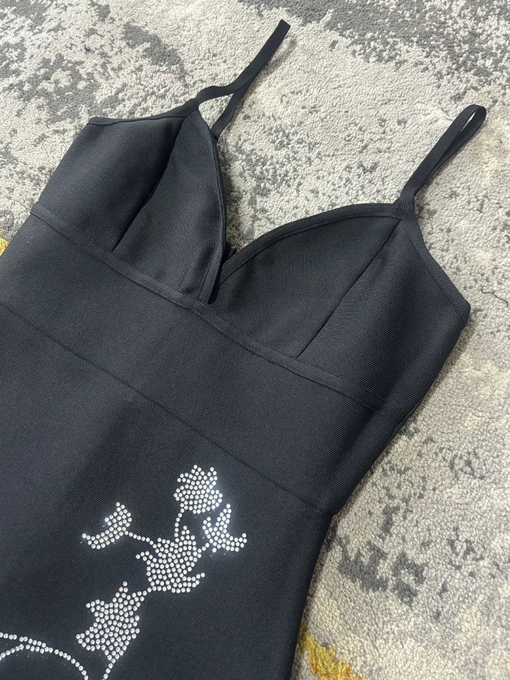 Luxury Diamond Spaghetti Strap Backless