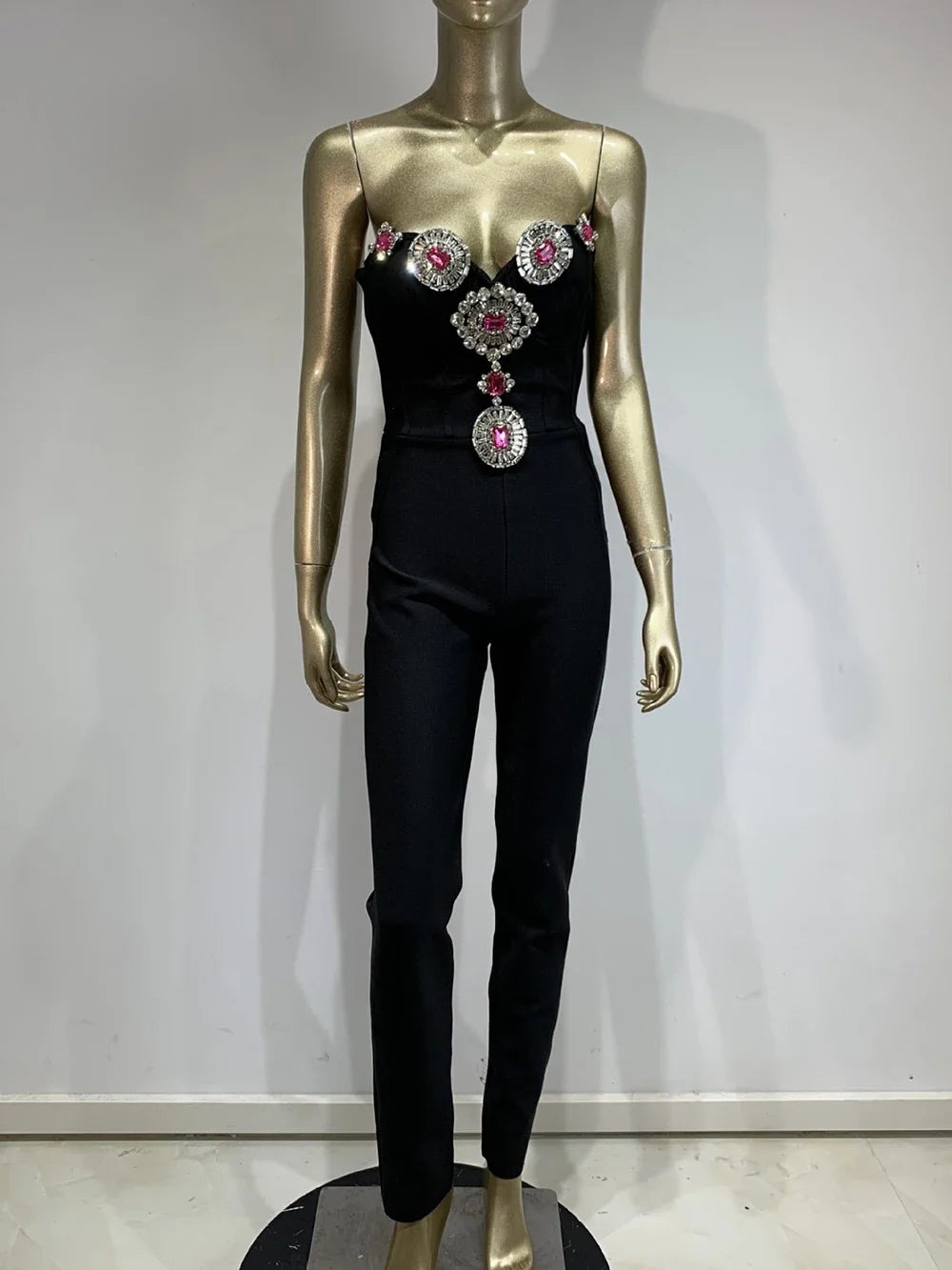 2024 Black Sexy Jumpsuit Bodycon