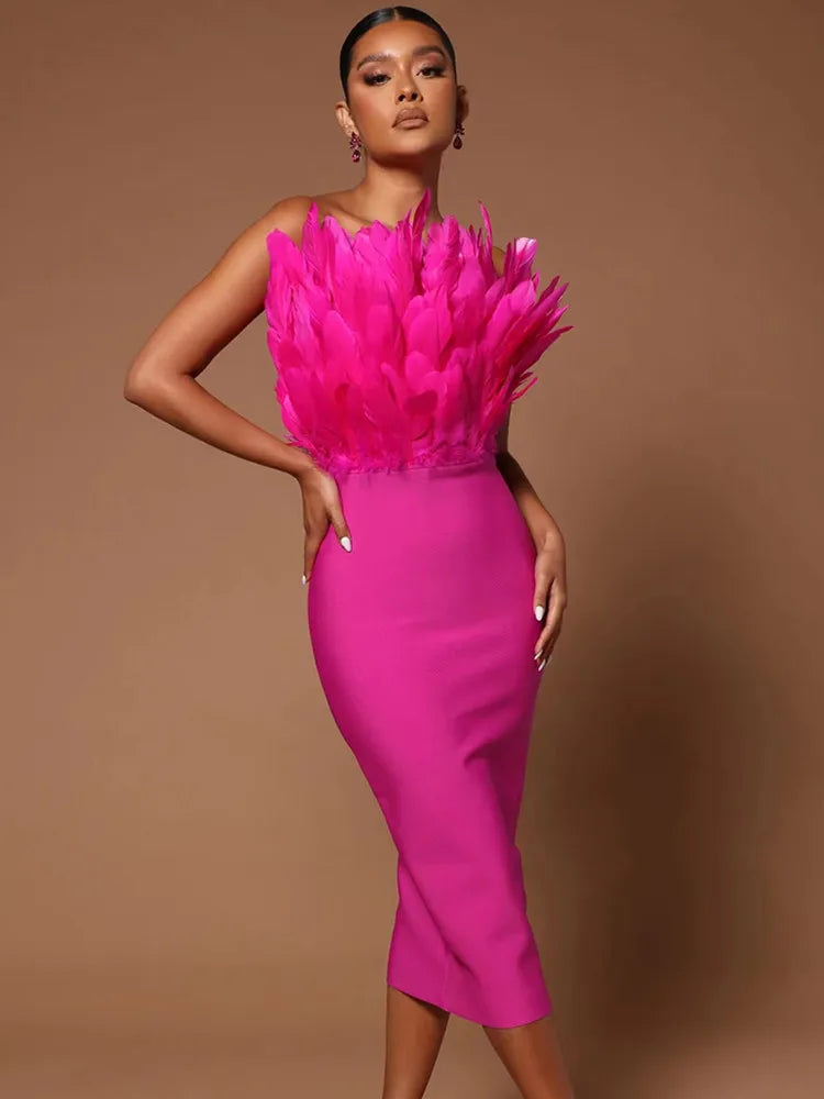 Sexy Strapless Backless Bodycon