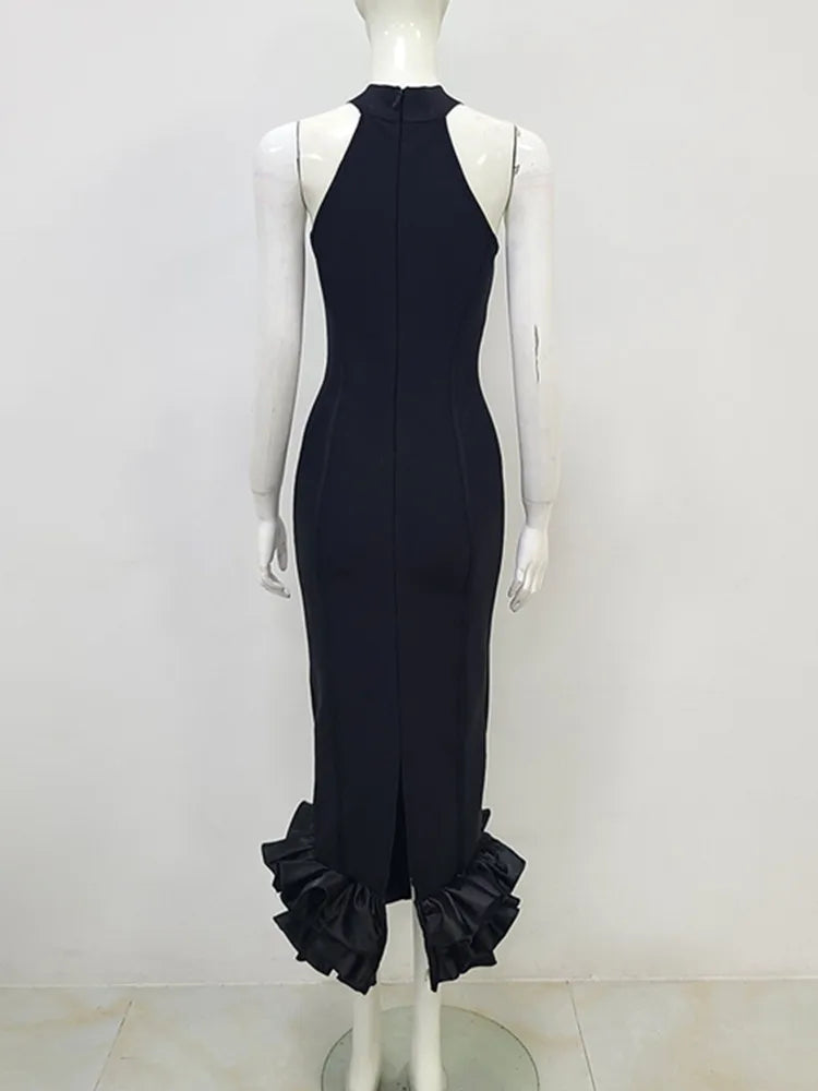 Tank Black Mermaid Mid-Caf Bodycon
