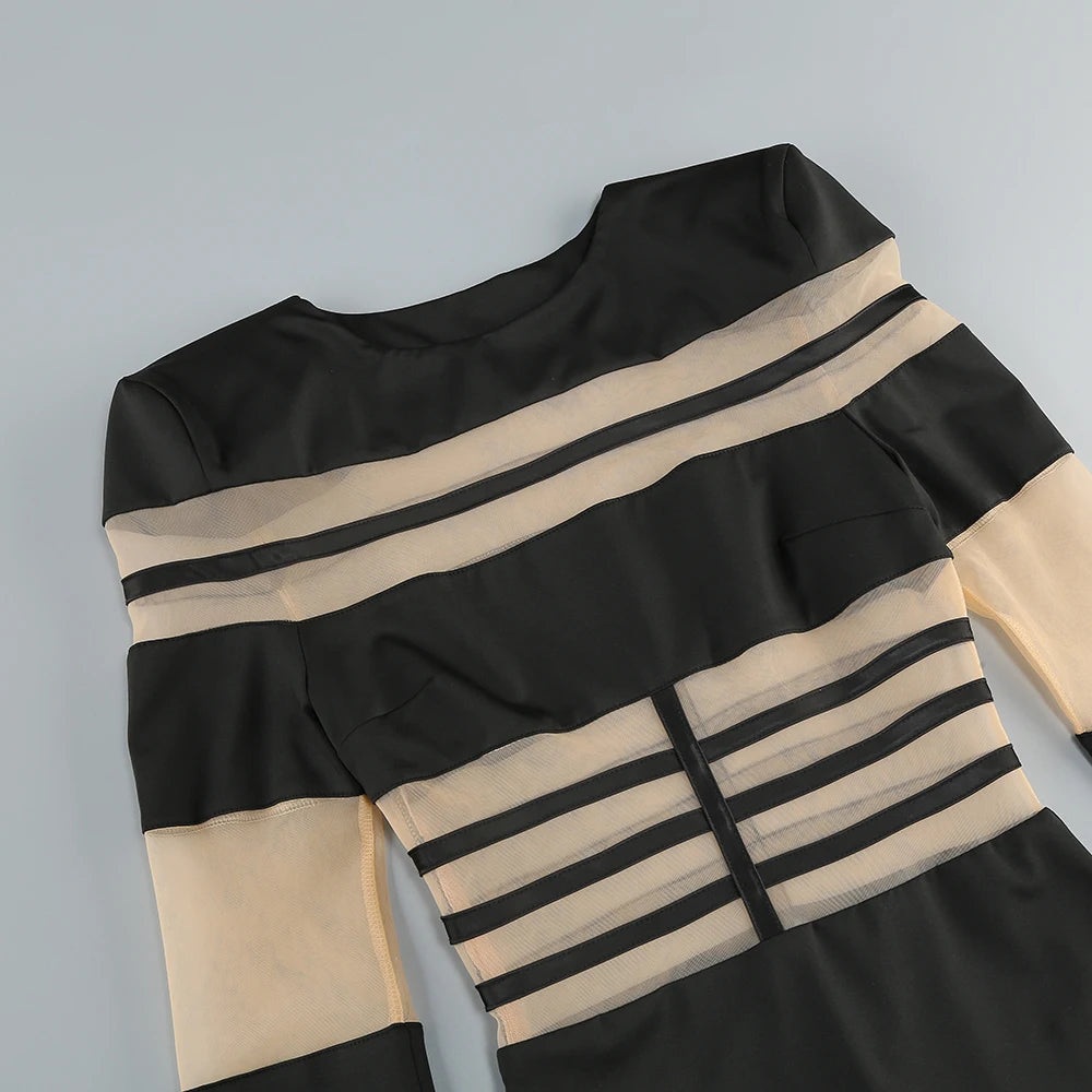 Sexy Mesh Patchwork "Stunner"